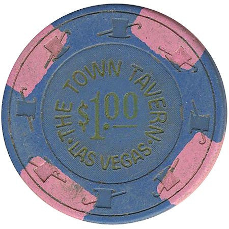 Town Tavern $1 (dk. blue) chip - Spinettis Gaming