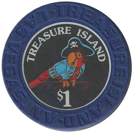 Treasure Island Casino Las Vegas $1 chip 1993 - Spinettis Gaming - 2