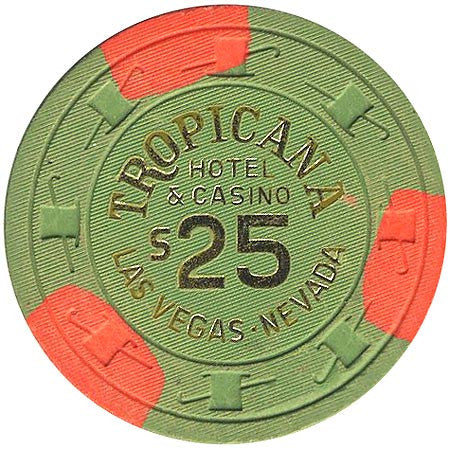 Tropicana $25 (green) chip - Spinettis Gaming - 1