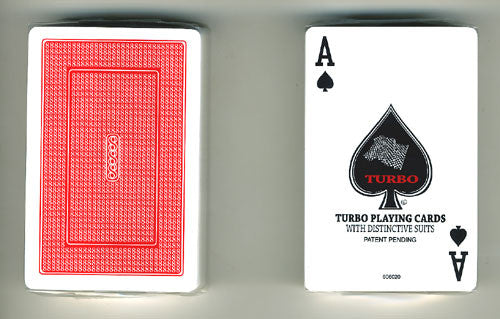 100% Plastic Playing Cards Turbo Deck Setup Red & Blue - Spinettis Gaming - 9