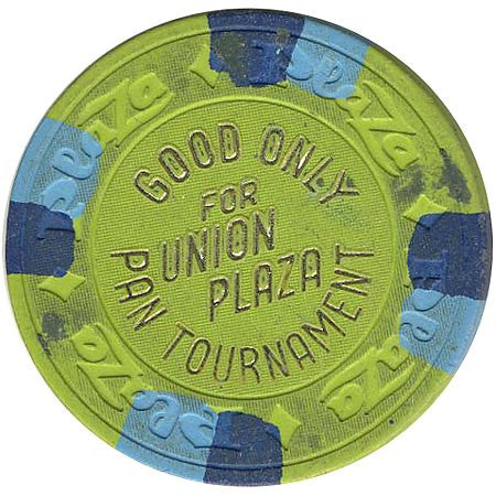 Union Plaza (NCV) (green) Pan Tournament chip - Spinettis Gaming - 1