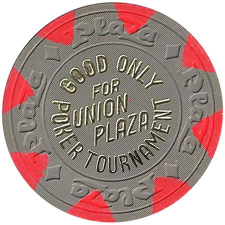 Union Plaza (NCV) (grey) Poker Tournament chip - Spinettis Gaming - 1