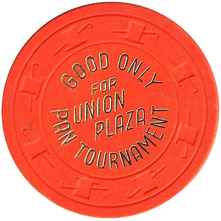 Union Plaza (NCV) (orange) Pan Tournament chip - Spinettis Gaming - 1