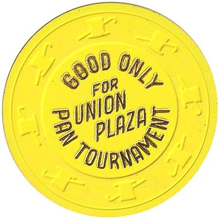 Union Plaza (NCV) (yellow) Pan Tournament chip - Spinettis Gaming - 1