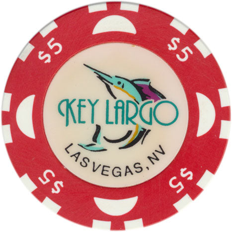 Key Largo Casino Las Vegas Nevada $5 Chip 1997