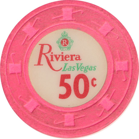 Riviera Casino Las Vegas Nevada 50 Cent Chip 1980s