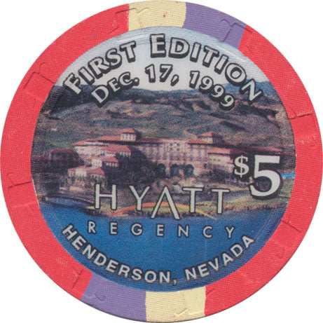 Hyatt Regency Casino Henderson NV $5 Grand Opening Chip 1999