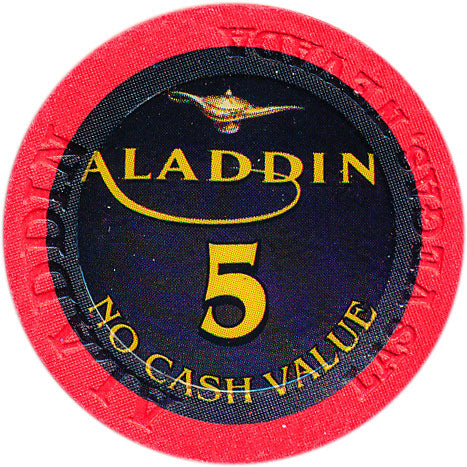 Aladdin Resort Casino Las Vegas Nevada $5 NCV Chip 2001