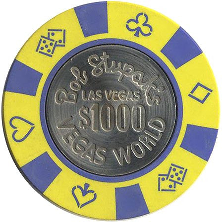 Vegas World $1000 (yellow) chip - Spinettis Gaming - 2