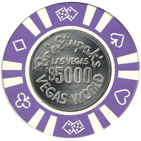 Vegas World $5000 (purple) chip - Spinettis Gaming - 1