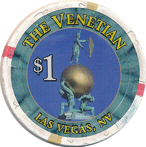 The Venetian Casino Las Vegas $1 Casino Chip Large Inlay - Spinettis Gaming