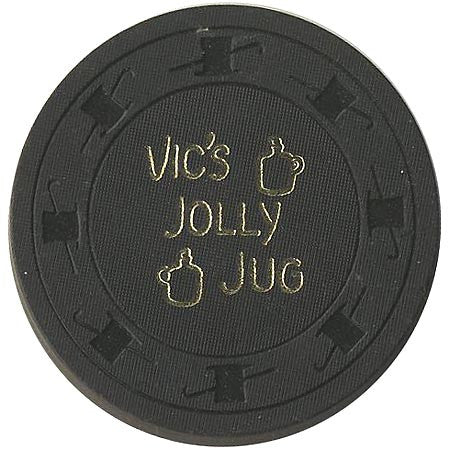 Vic's Jolly Jug $5 (black) chip - Spinettis Gaming - 1
