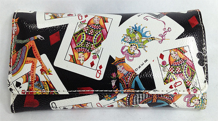 Queens Playing Cards Wallet - Spinettis Gaming - 1