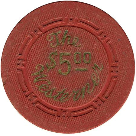 The Westerner $5 (red) chip - Spinettis Gaming - 1