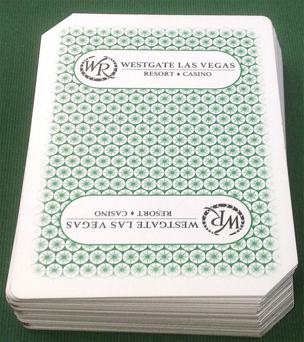 WESTGATE 1 USED GREEN DECK OF CASINO PLAYING CARDS - Spinettis Gaming - 1