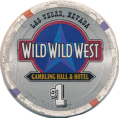 Wild Wild West Gambling Hall, Las Vegas NV $1 Casino Chip - Spinettis Gaming - 1