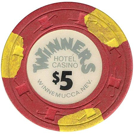 Winners Casino $5 (red) chip - Spinettis Gaming - 1