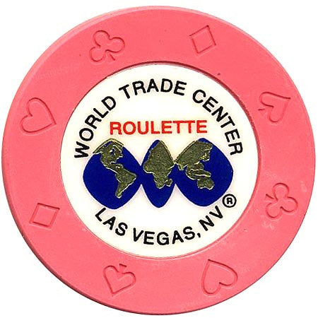 World Trade Center (pink) (roulette) chip - Spinettis Gaming - 1
