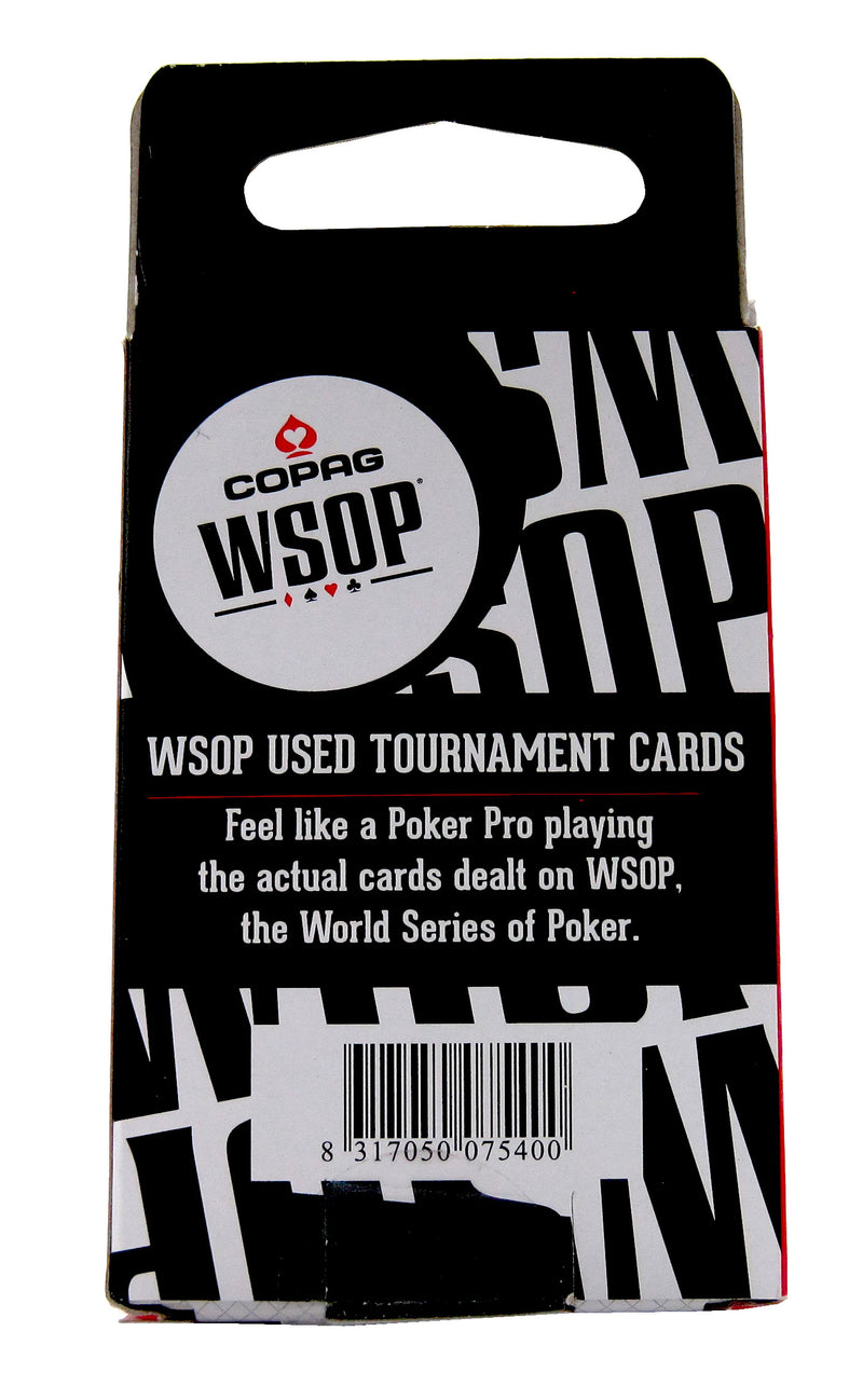 Authentic Deck Dealt at WSOP Final Table Red Used Copag Plastic Playing Cards Bridge Standard Index