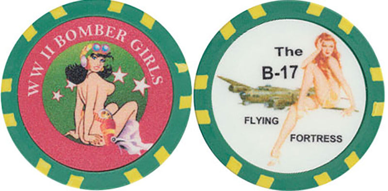 Fantasy WW II Bomber Girls Chip The B-17 Flying Fortress