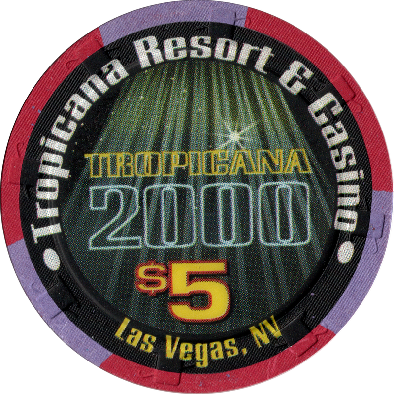 Tropicana Casino Las Vegas Nevada $5 New Millennium 2000 Chip Y2K