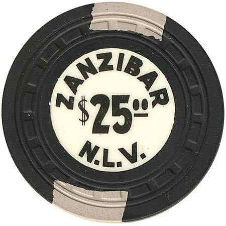 Zanzibar $25 (black) chip - Spinettis Gaming - 2
