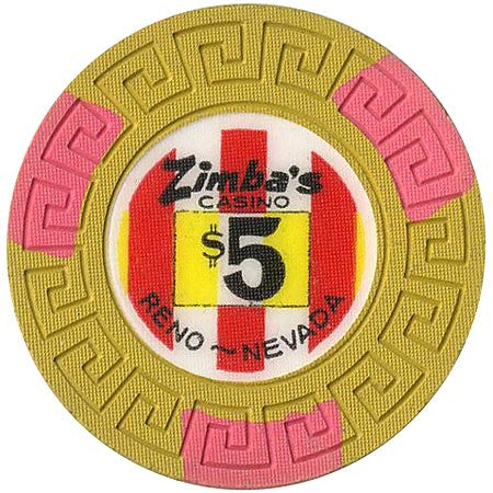 Zimba's Casino Reno $5 chip (1971) - Spinettis Gaming - 1